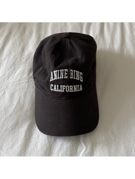 ? FINAL SALE ? Anine Bing in Vintage Black Jeremy Baseball Cap in GUC main image 7